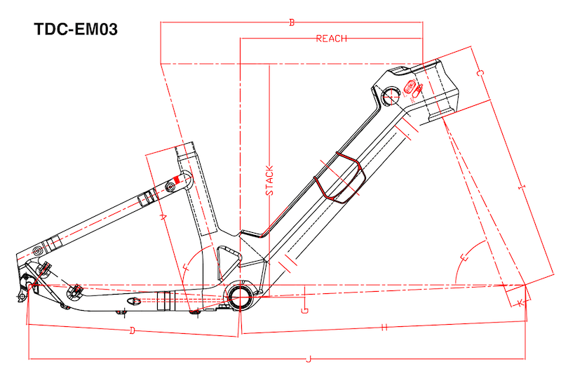 mtb e bike frameset