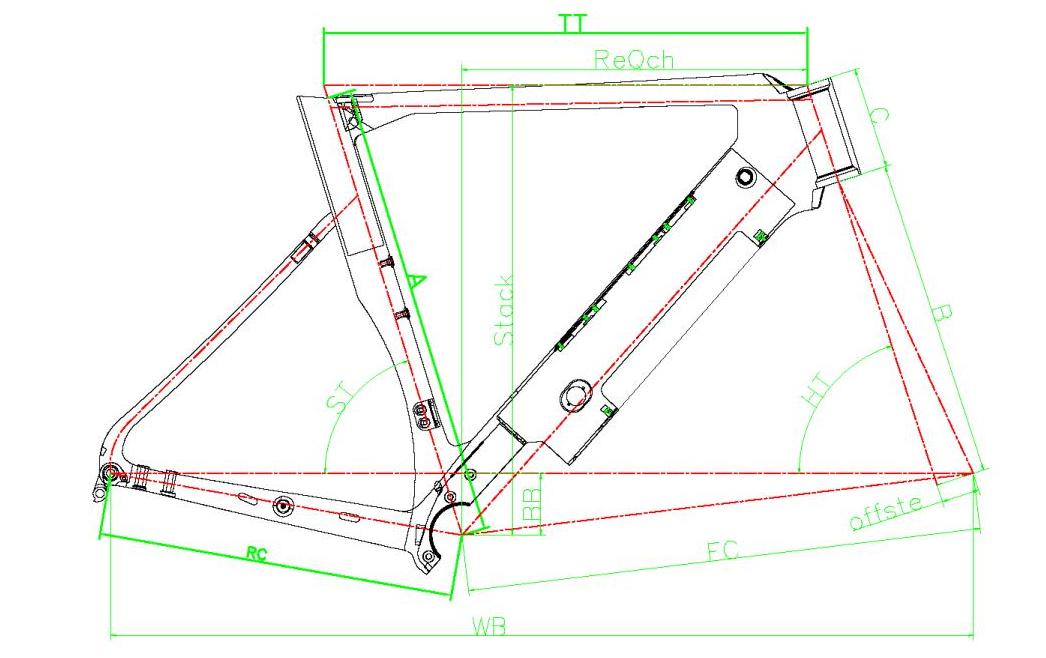 Electric Bicycle Frameset