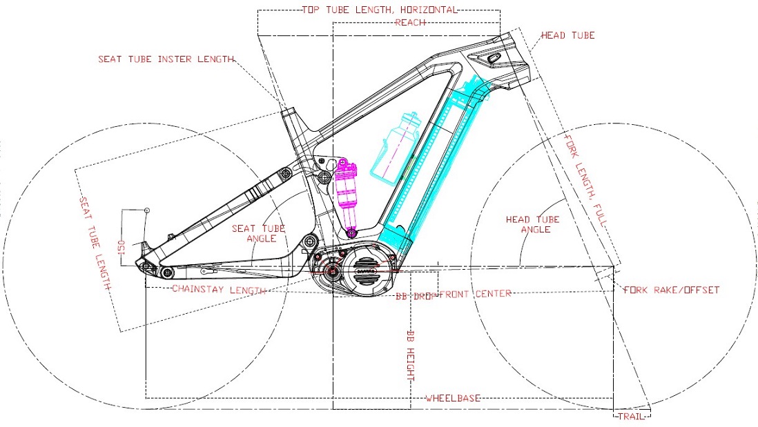 Ebike frame geometry