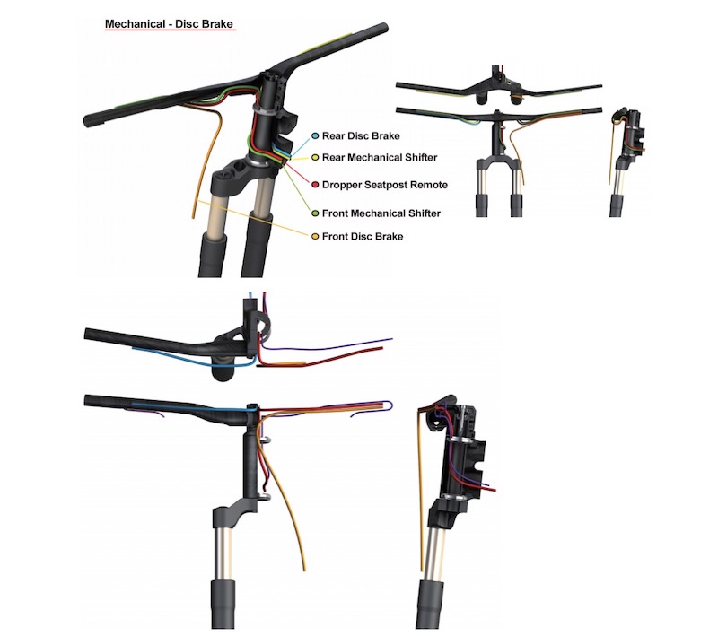 bike frame disc brake routing