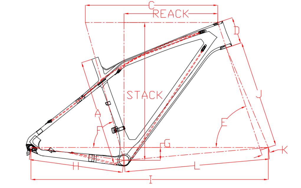 MTB Hardtail Carbon Bike Frameset