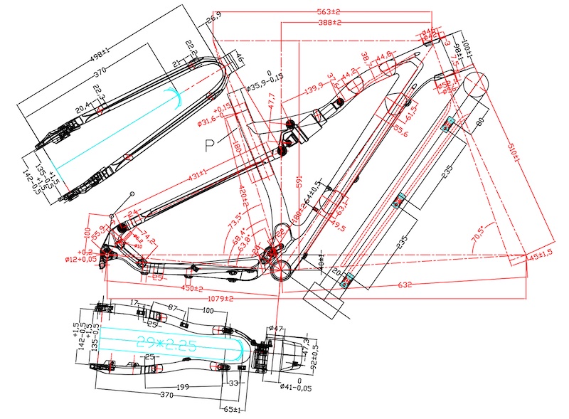 29er full suspension frames