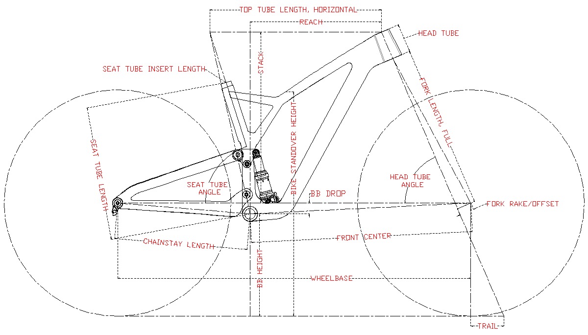 29ER TDC-FS906 Carbon Bike Frame Geometry