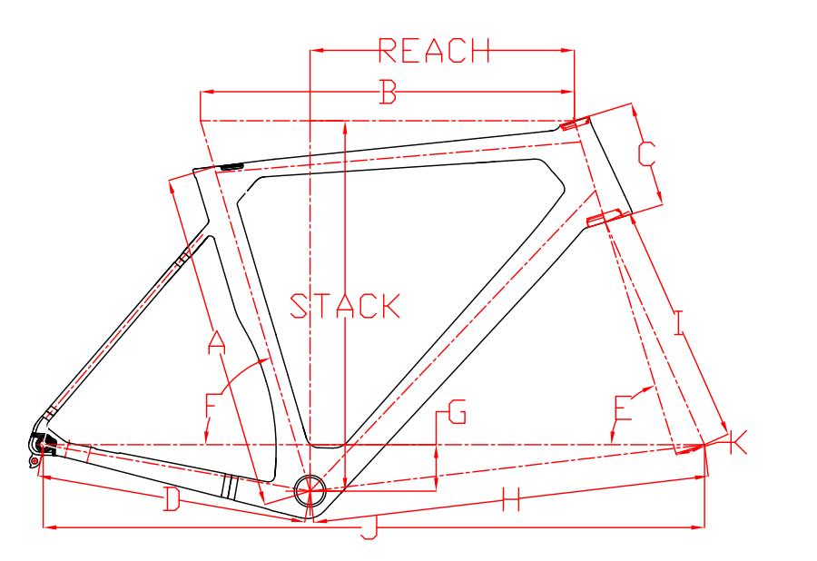 Carbon Disc Brake Frame Flat Mount