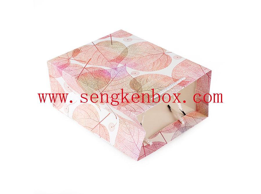 Color Leaf Printing Paper Card Bag