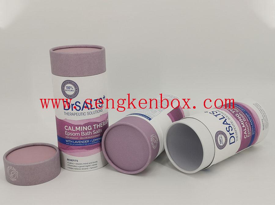 Bath Salt Packaging Shaker Paper Tube Bath Salt Packaging Shaker Paper Tube