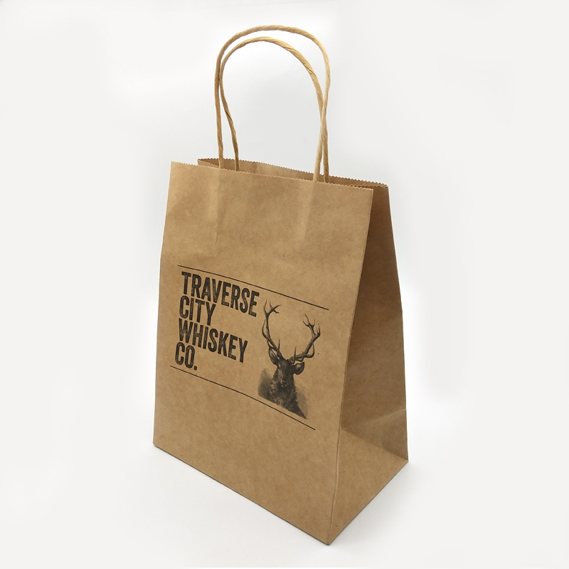 Custom kraft shopping bag