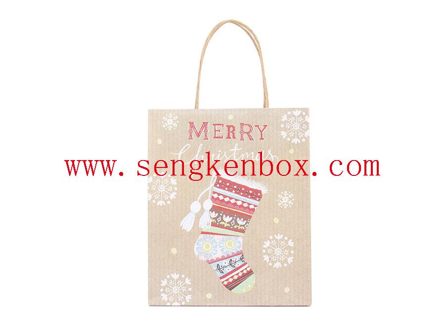 Christmas Gift Kraft Paper Bag Christmas Gift Kraft Paper Bag
