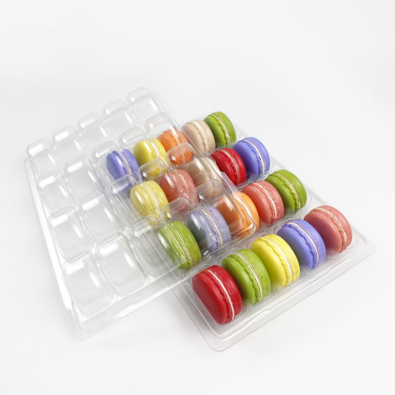 20 macarons blister container