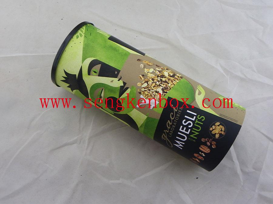Sealed Plastic Cover Paper Cans