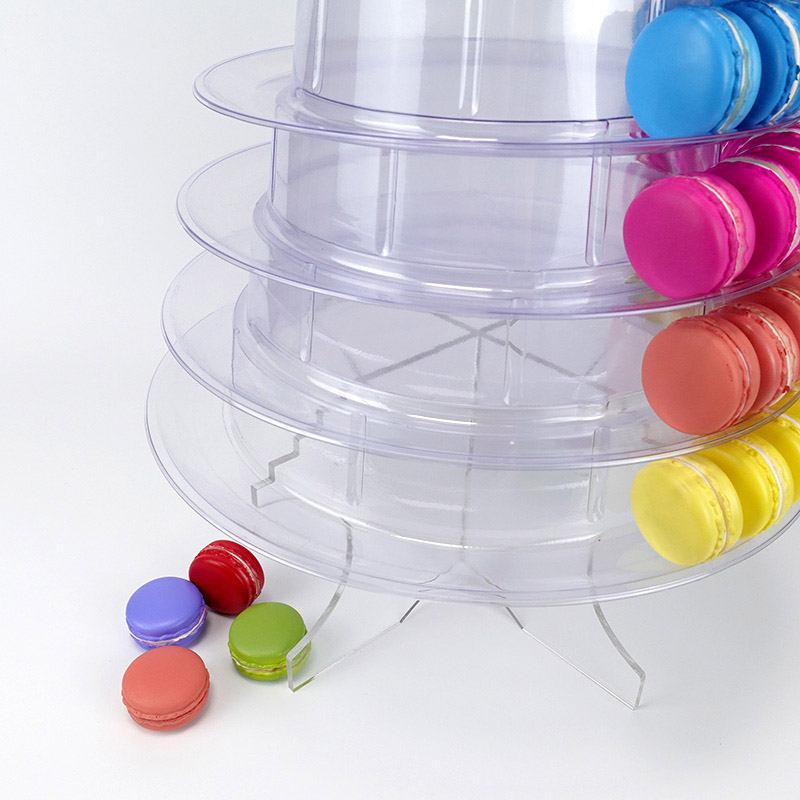 10 tiers macaron tower with acrylic bottom