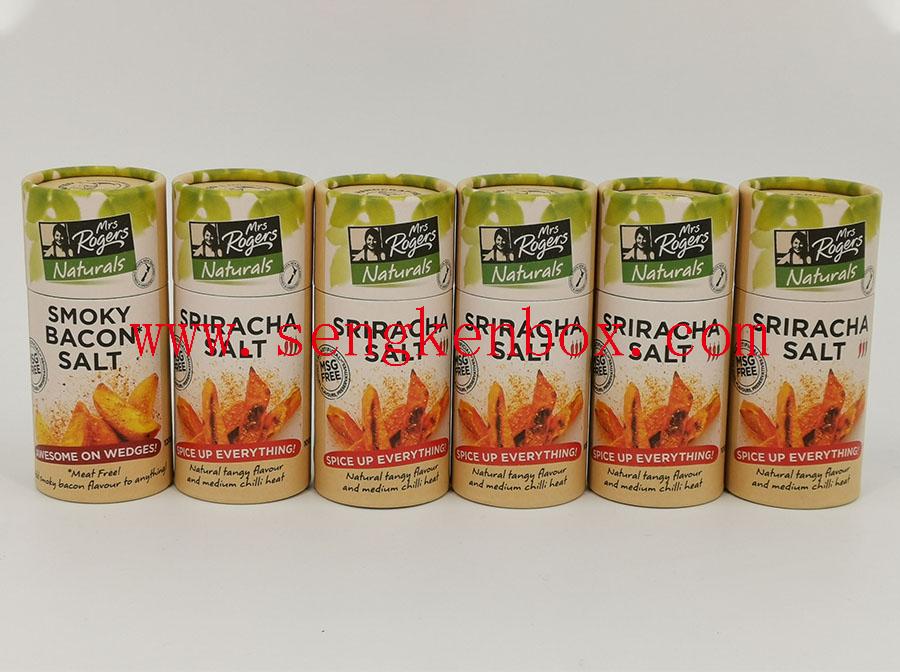 Two Pieces Food Grade Paper Snacks Packaging Round Cans Box Two Pieces Food Grade Paper Snacks Packaging Round Cans Box