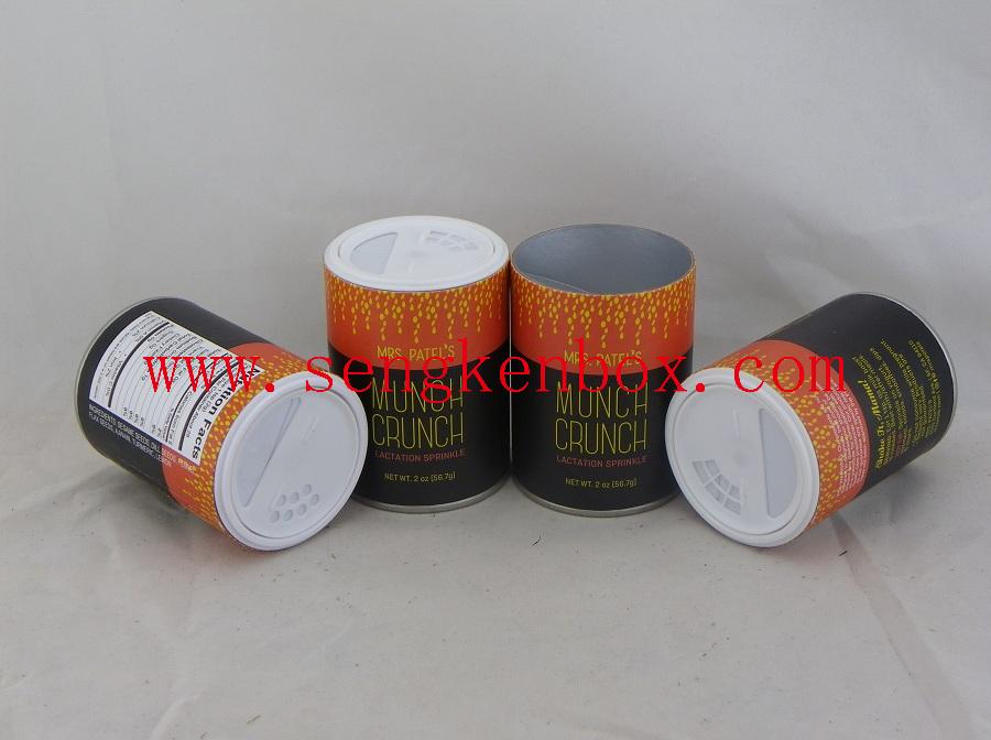 Paper Cans with Plastic Sifter Lid Paper Cans with Plastic Sifter Lid