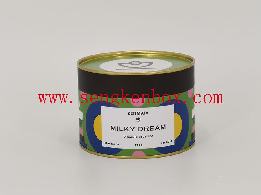 Paper Tube with Metal Lid Paper Tube with Metal Lid