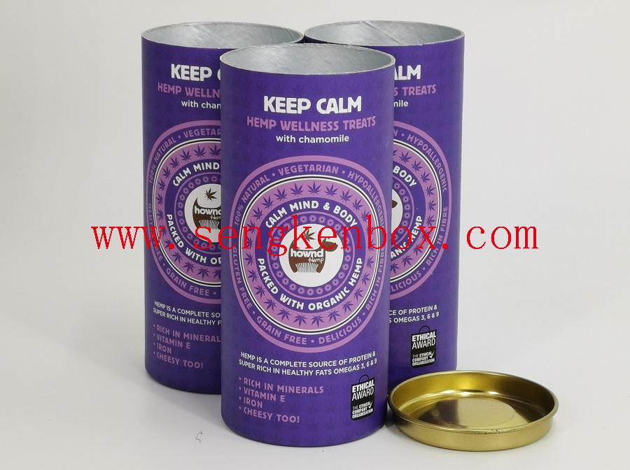 Paper Canister with Metal Lid Paper Canister with Metal Lid