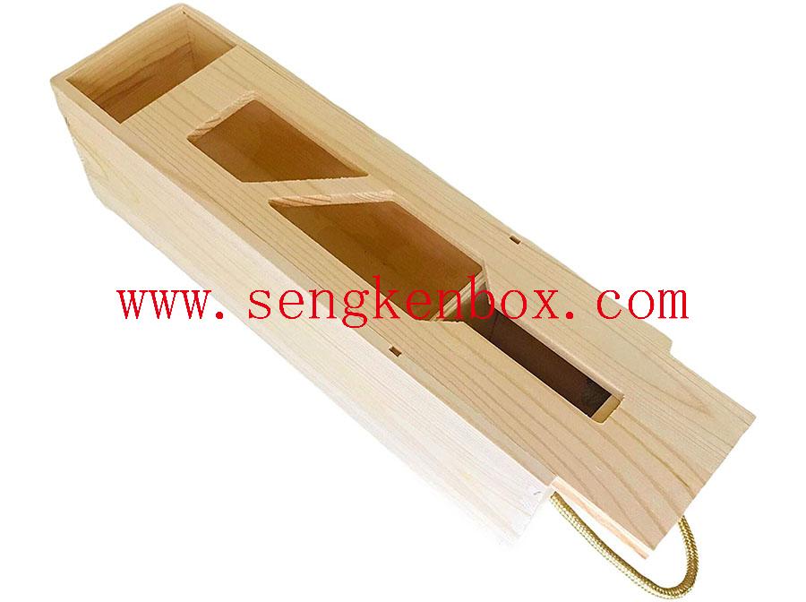 Pull-out Wine Bottl Packaging Wooden Box Pull-out Wine Bottl Packaging Wooden Box