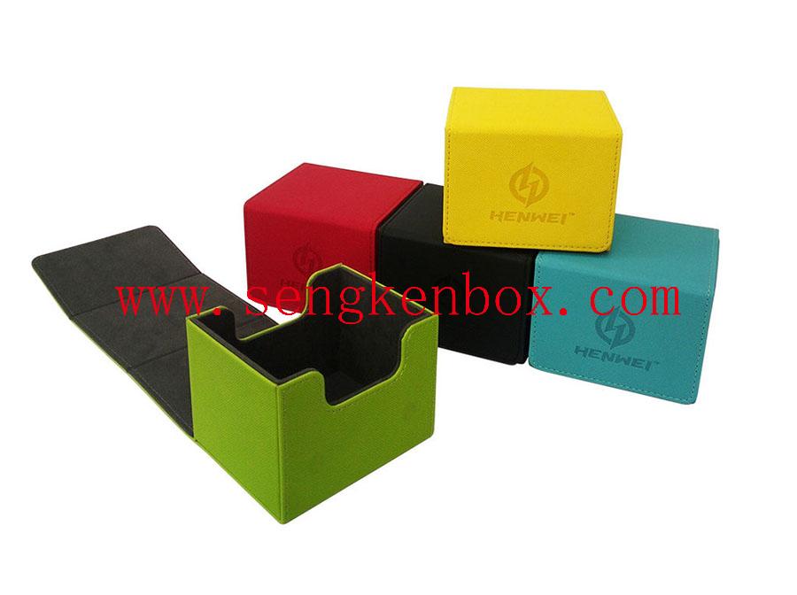 Game Cards Deck Board Leather Box