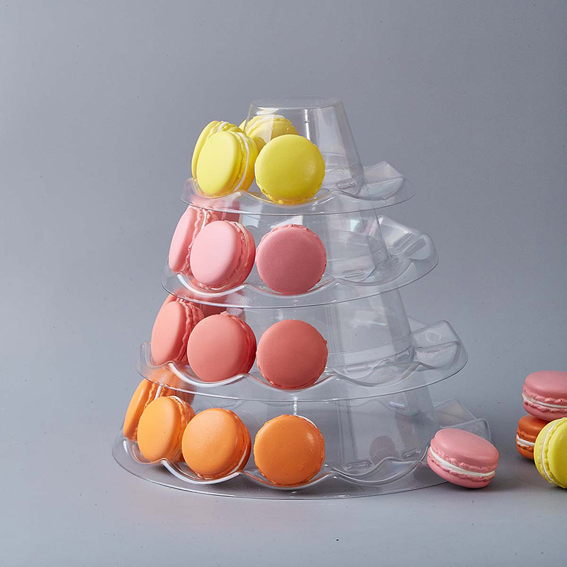 4 tier macaron tower plastic stand