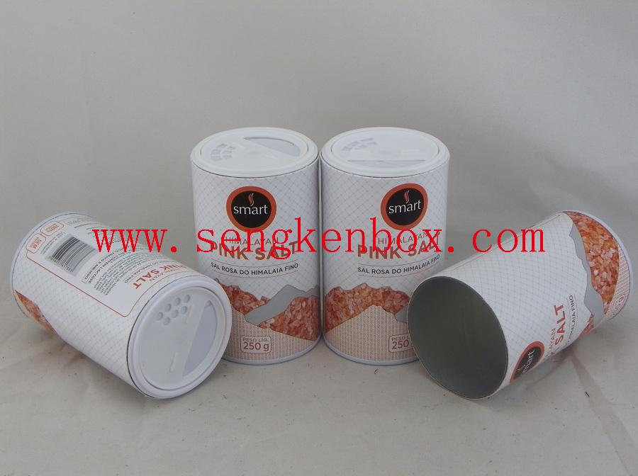 Grease-proof Composite Food Grade Himalayan Salt Packaging Shaker Paper Tube