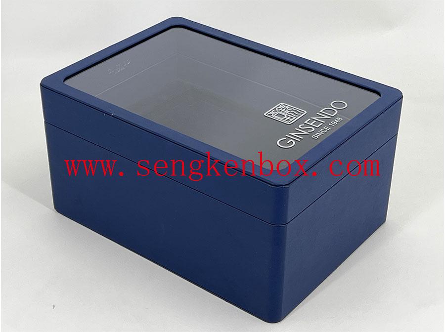 Dark Blue Packaging Leather Box Dark Blue Packaging Leather Box