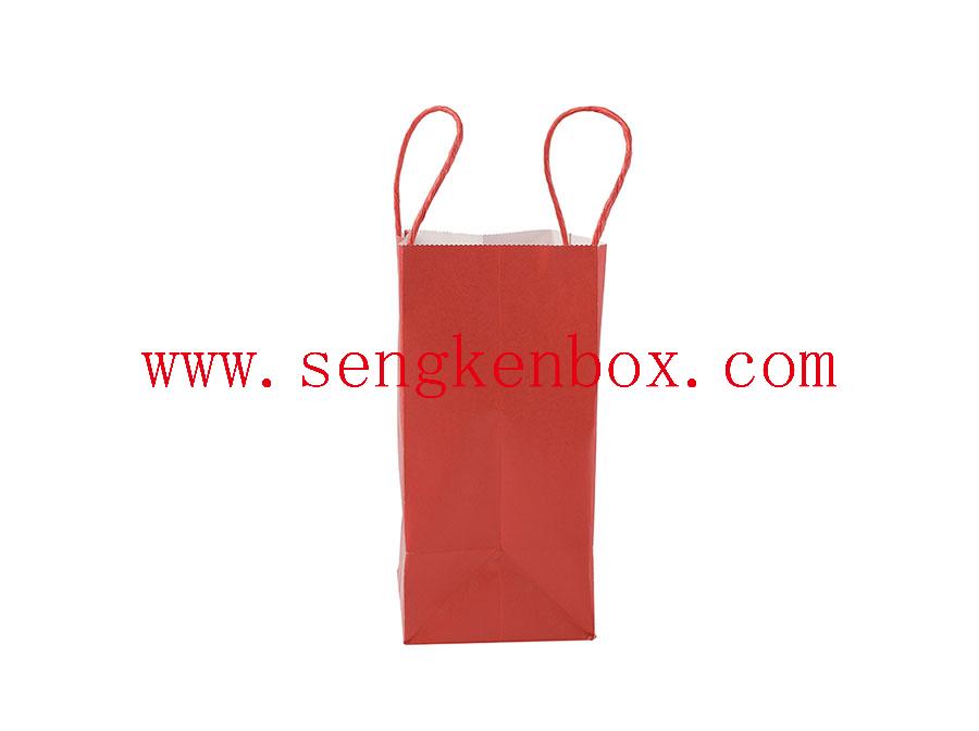 Red Customizable Paper Gift Bag