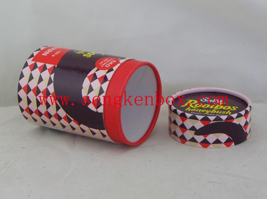 Cylinder Honeybush Tea Packaging Box Cylinder Honeybush Tea Packaging Box
