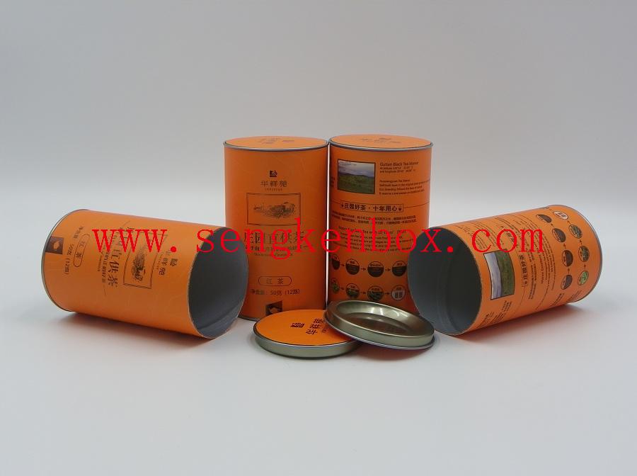 Composite Paper Cans with Tinplate Lid