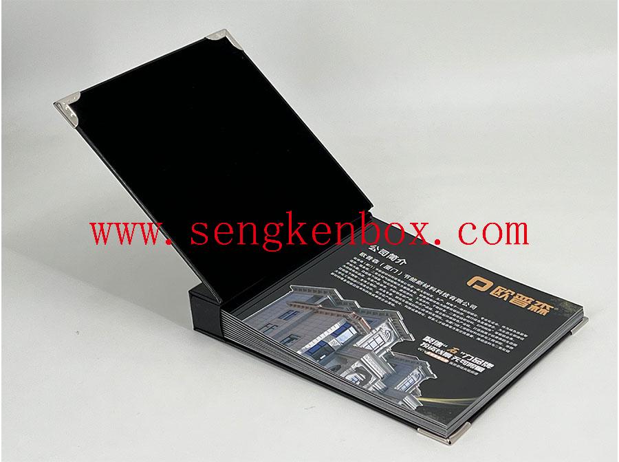 High-End Clamshell Leather Box
