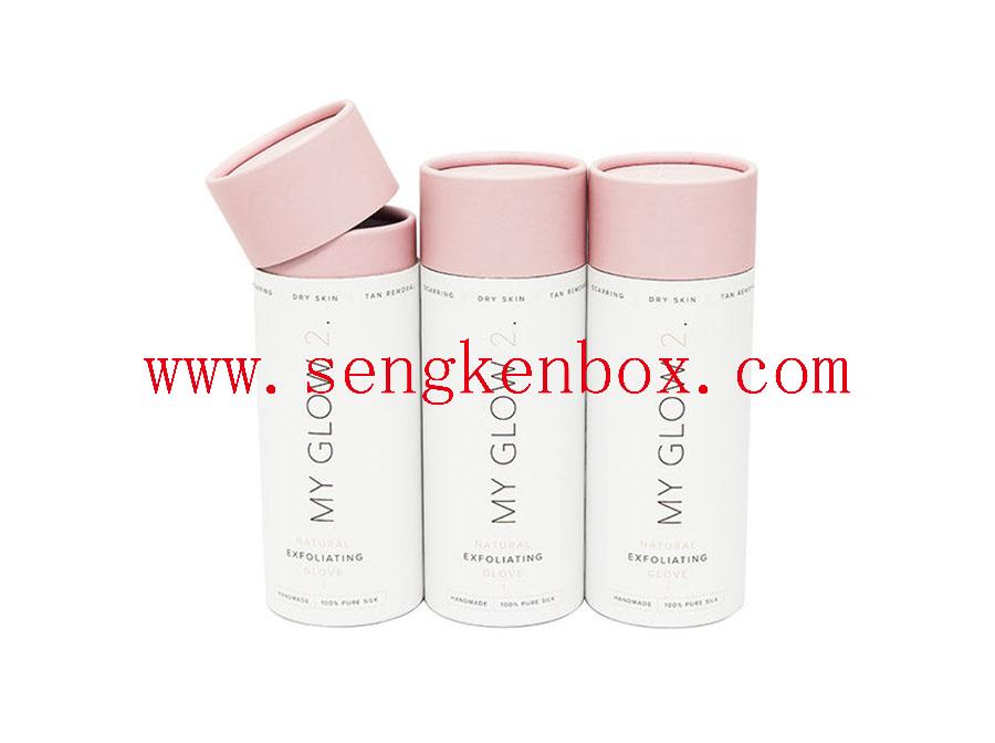 Round Pink Roll Edge Paper Can Round Pink Roll Edge Paper Can