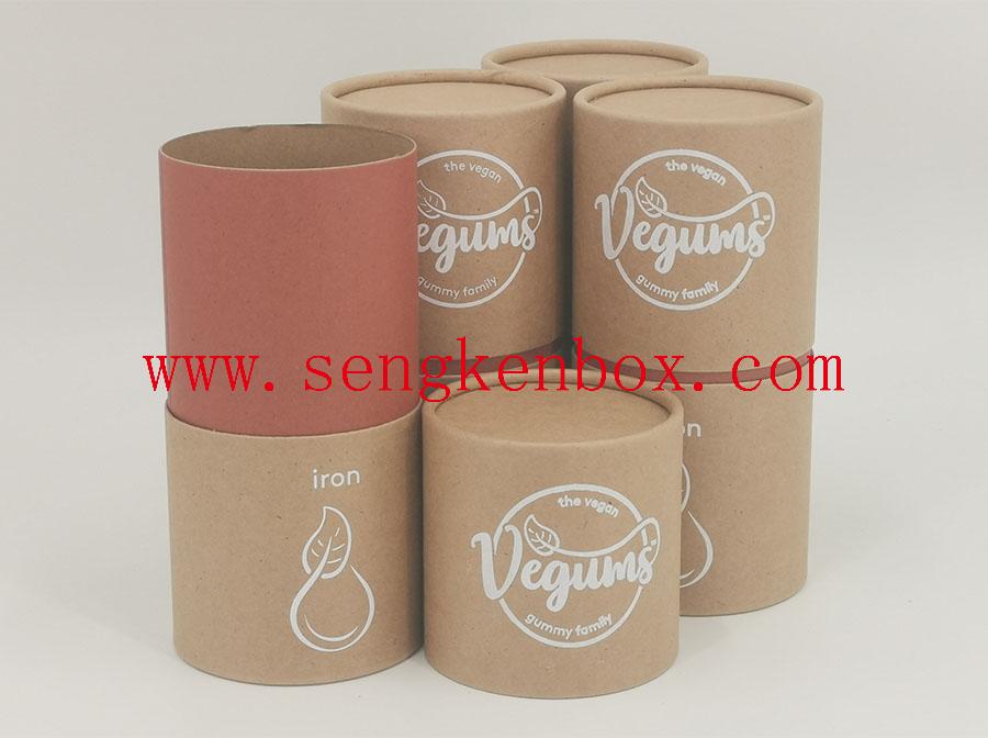 Custom Size Kraft Round Paper Tube Packaging Custom Size Kraft Round Paper Tube Packaging