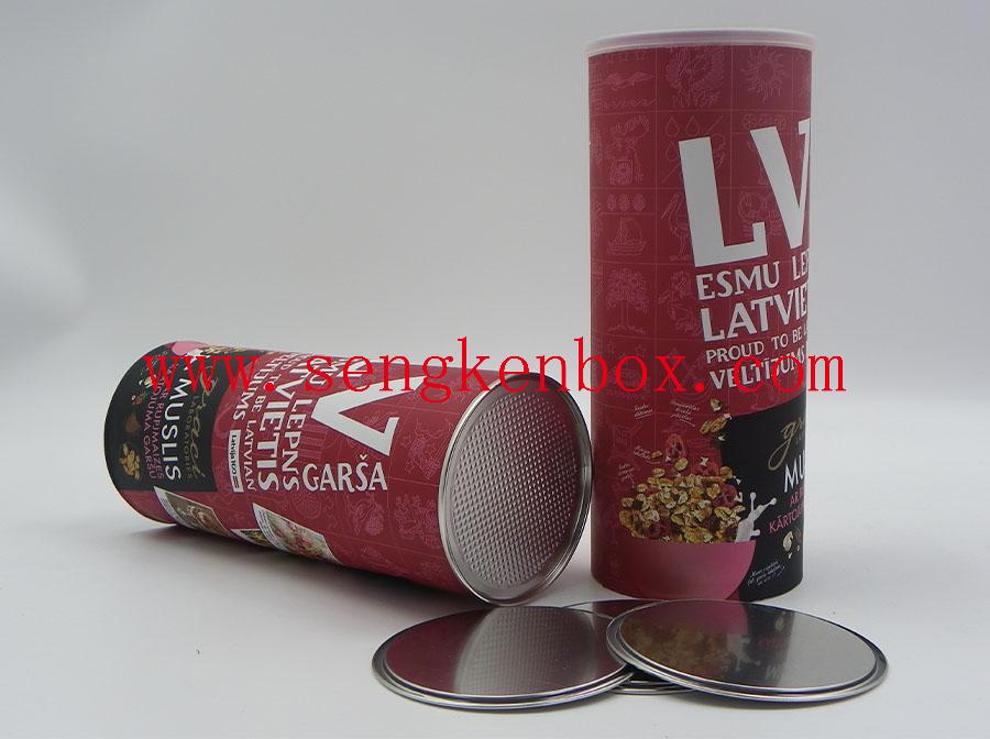 Muesli Fruits Packaging Paper Cans Muesli Fruits Packaging Paper Cans