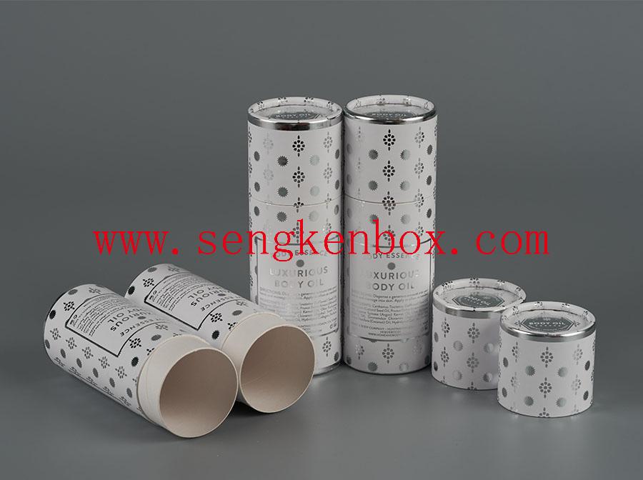 Two Pieces Rolled Edge Paper Cardboard Cans