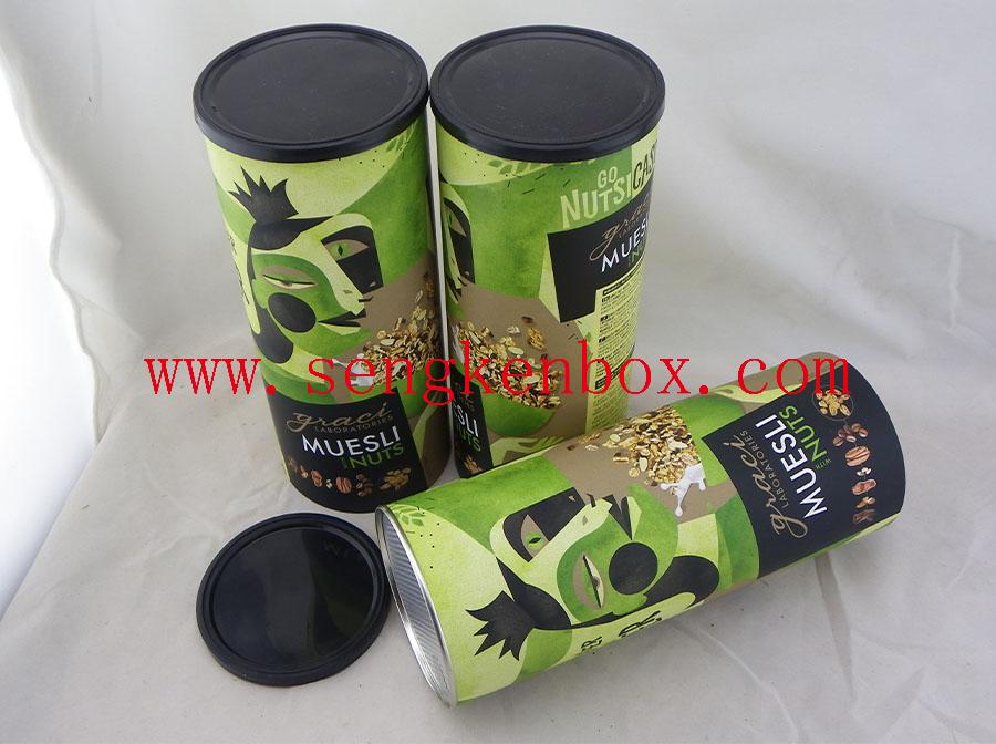 Paper Cans With Sealed Plastic Cover