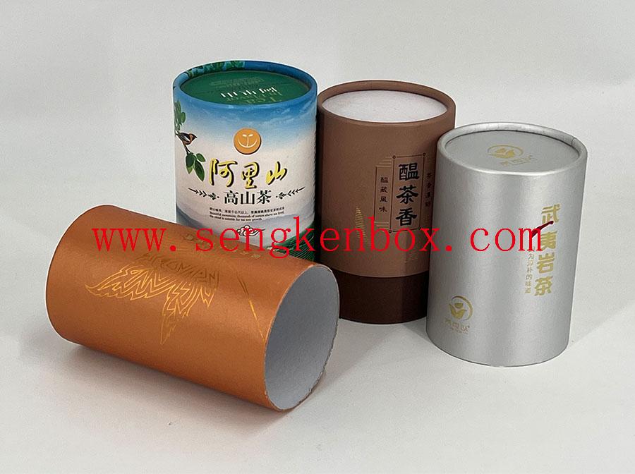 Customize Different Types Paper Tea Cans Packaging