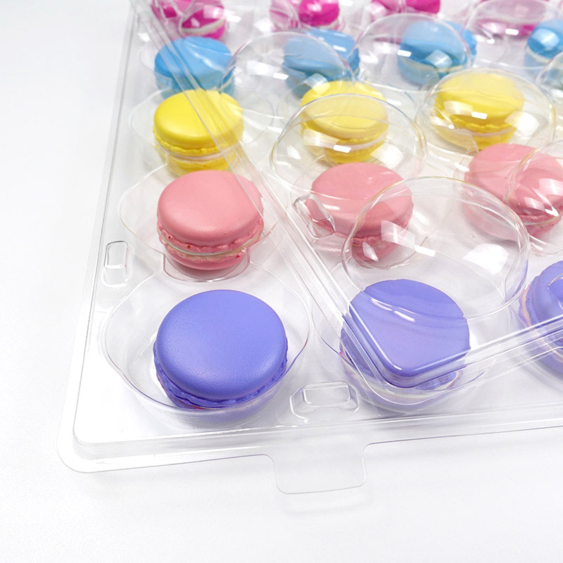 25 macaron cookie blister tray