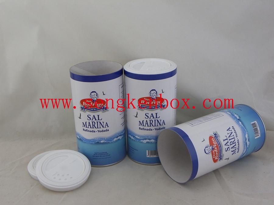 Moisture-Proof Shaker Paper Tube for White Sea Salt Packaging