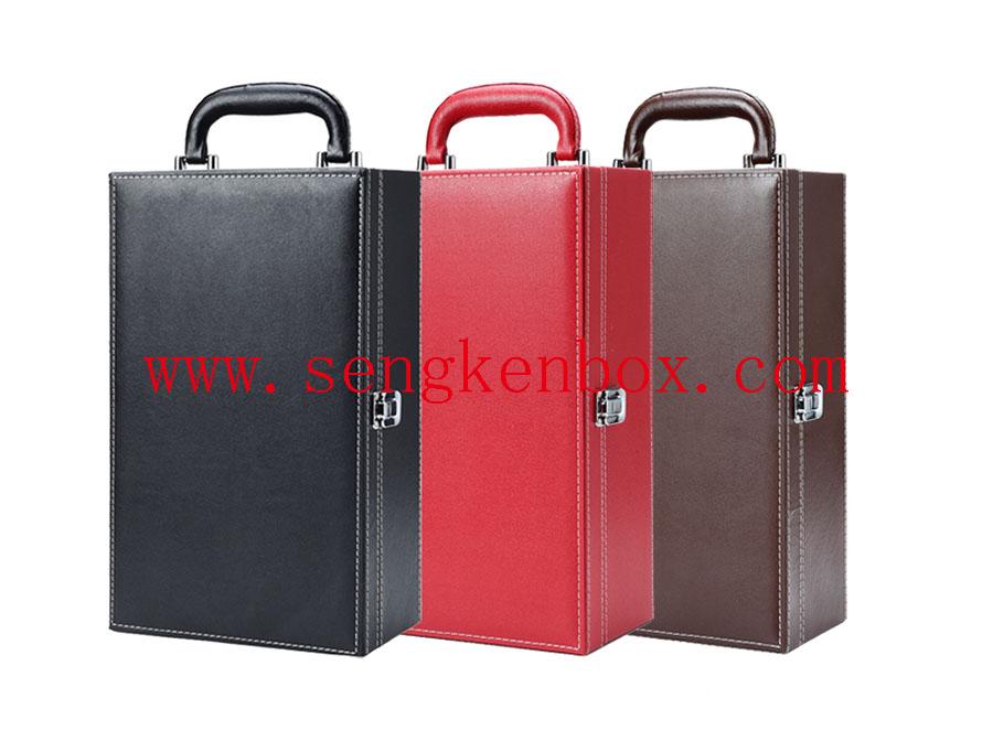 Portable Champagne Packaging Leather Box Portable Champagne Packaging Leather Box