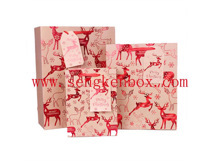 Festive Christmas Gift Paper Bag Festive Christmas Gift Paper Bag