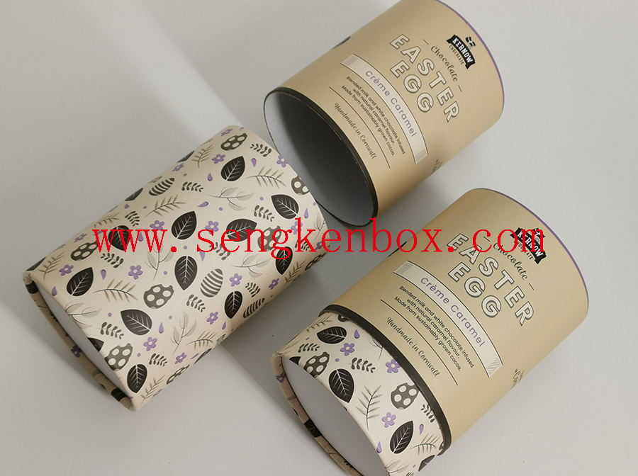 Chocolate Packaging Round Cardboard Canister Chocolate Packaging Round Cardboard Canister