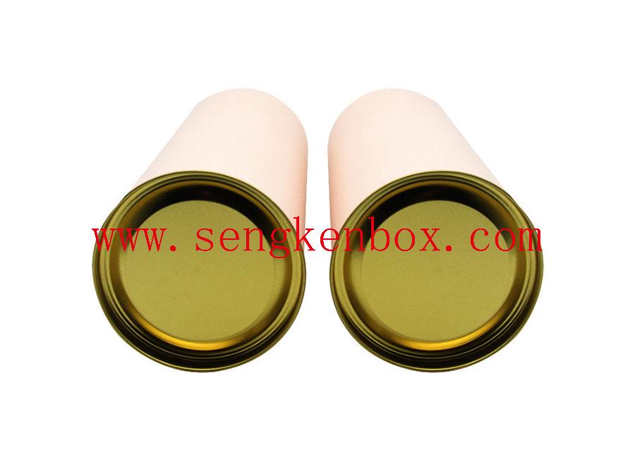 Cardboard Tube With Tin Lid Cardboard Tube With Tin Lid