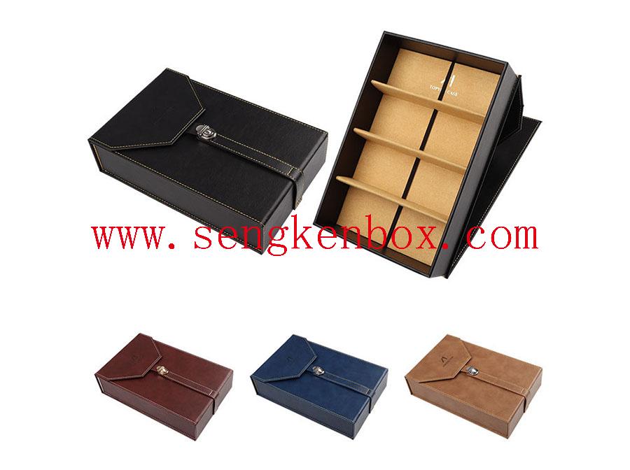 Sunglass Organizer Leather Box