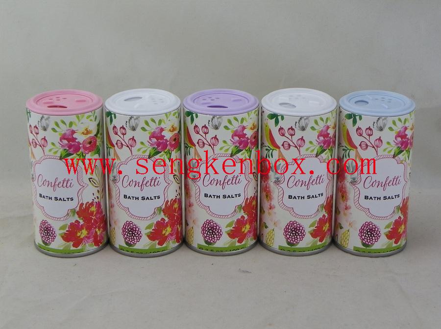 Bath Salt Packaging Shaker Paper Tube Bath Salt Packaging Shaker Paper Tube