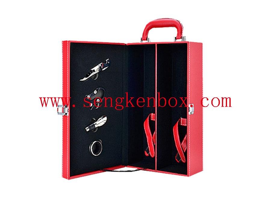 Leather Box with Metal Lock Leather Box with Metal Lock