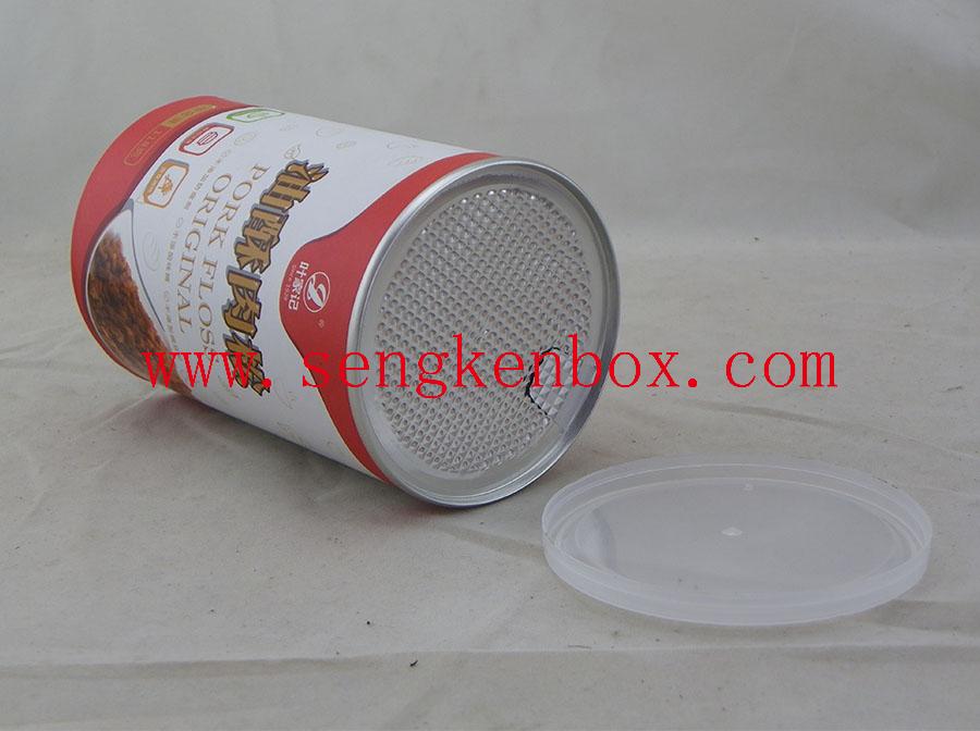Plastic Cover Food Paper Cans