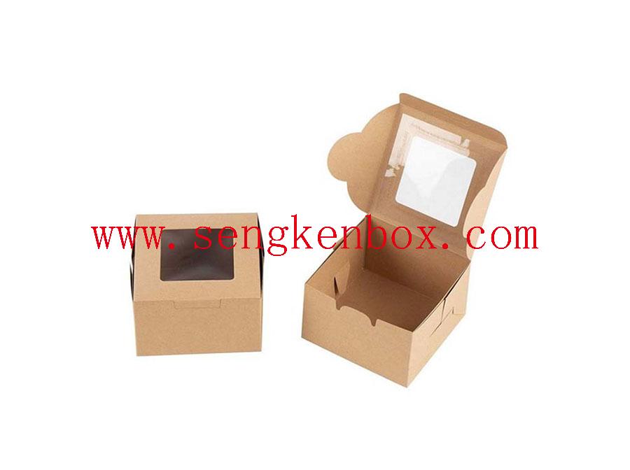 Kraft Paper Box With Visual Window Kraft Paper Box With Visual Window