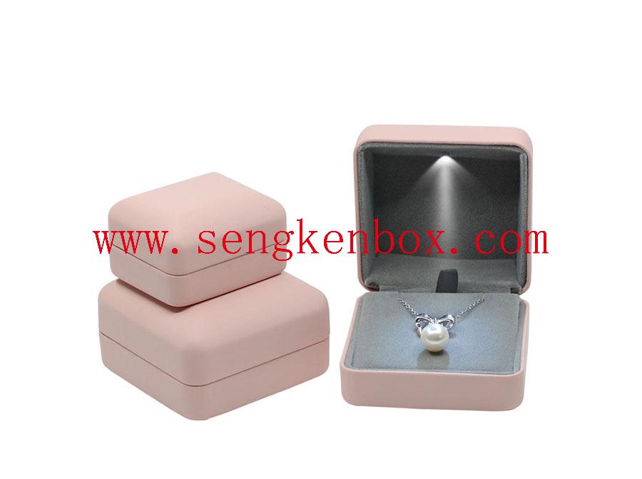 Pink Jewelry Gift Leather Box