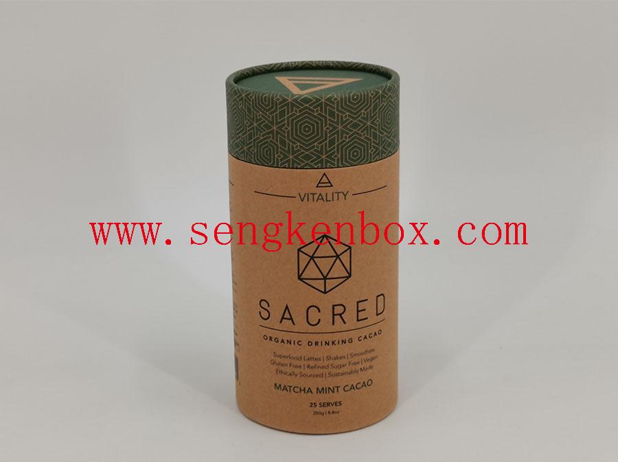 Food Grade Round Paper Cardboard Canister Food Grade Round Paper Cardboard Canister