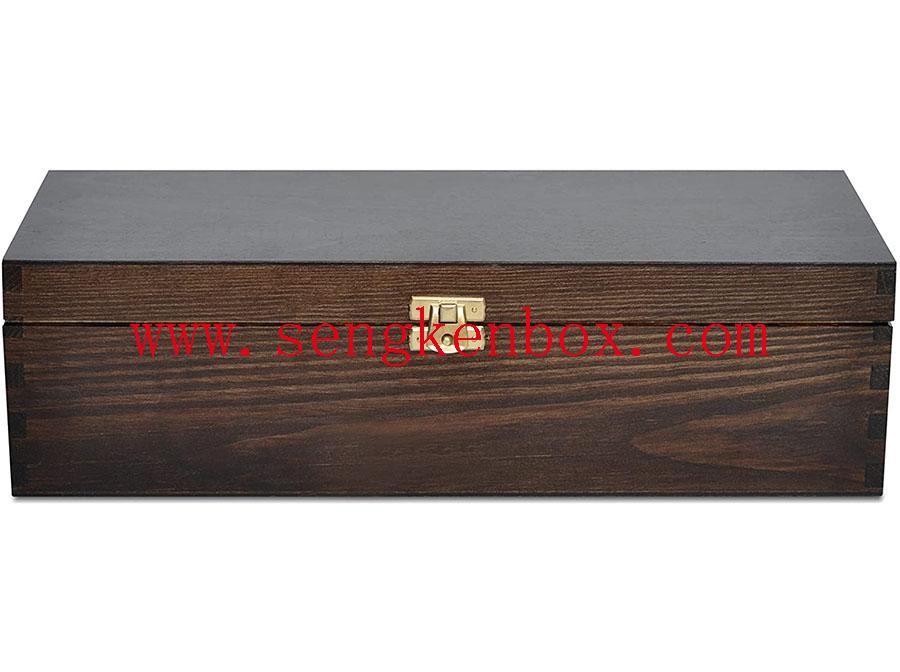 Wooden Box With Metal Clasp Wooden Box With Metal Clasp