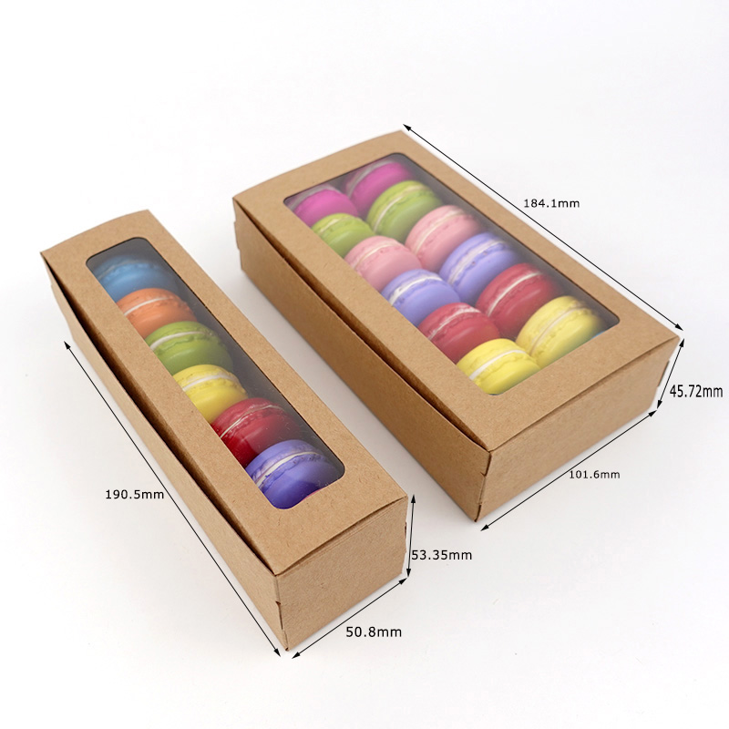 macaron kraft paper boxes