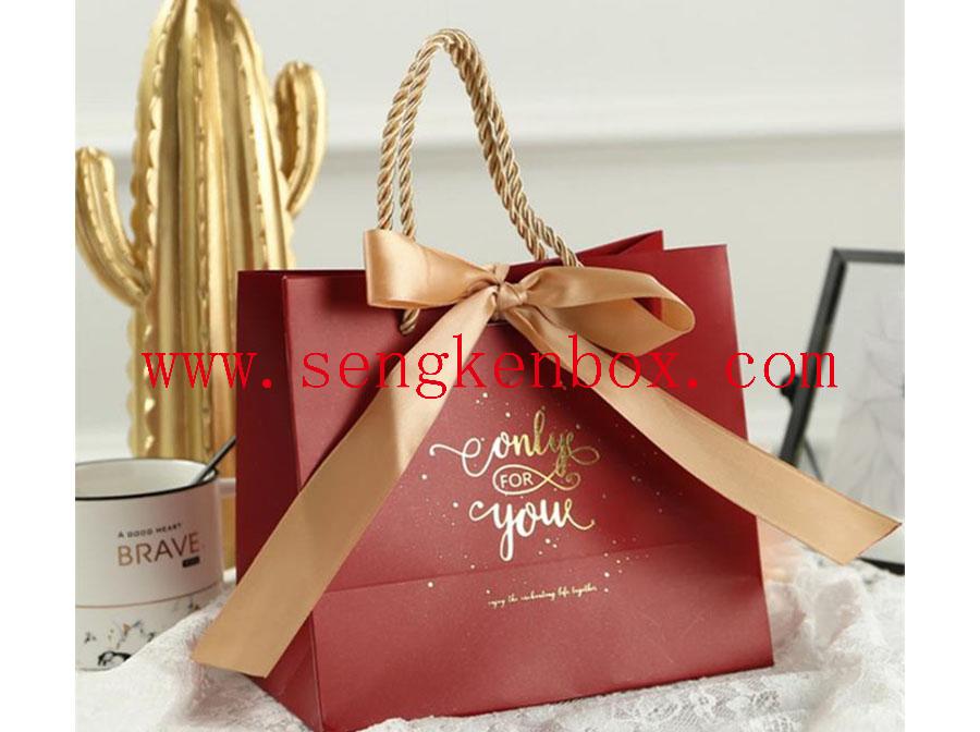 Red Festive Gift Paper Bag Red Festive Gift Paper Bag